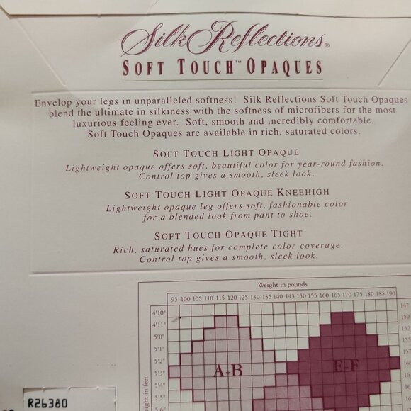 Vintage Hanes Silk Reflections Opaque Control Top Evergreen 262 1990s Sz CD - Picture 5 of 5